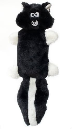 ZippyPaws - Zingy No Stuffing Durable Squeaky Plush Dog Toy - Skunk
