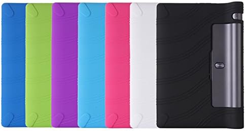 Junsi Silicone Gel Rubber Soft Case Cover For 8" Lenovo Yoga Tab 3 850F Tablet Colour Rose New Style