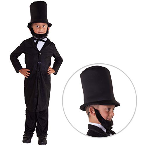 Morph Kids President Abraham Lincoln Costume Childs History American Politician Outfit - Large (11-13 Years)