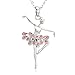 SoulBreezeCollection Dancing Ballerina Dancer Ballet Dance Pendant Necklace Charm