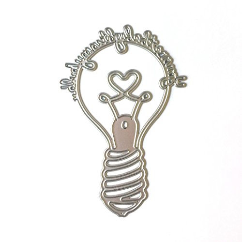 Vanvler Metal Cutting Dies Stencils Scrapbooking Embossing DIY Crafts (J bulb)