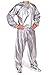 Sauna Suit - SODIAL(R) Heavy Duty Fitness Weight Loss Sweat Sauna Suit Exercise Gym Anti-Rip Silver L