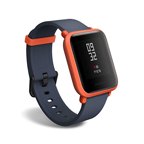 Amazfit BIP smartwatch by Huami with All-Day Heart Rate & Activity Tracking, Sleep Monitoring, GPS, 30-Day Battery Life, Bluetooth (Cinnabar Red), One Size