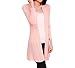 Shawhuaa Womens Knitted Slim Fit Open Front Cardigan Sweater Shawl Pink