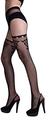 Women's Vest, 2017 Hot Sale New Sexy Lingerie net Lace Top Garter Belt Thigh Stocking Pantyhose by Neartime (Black)