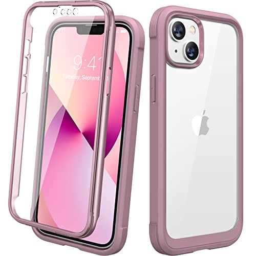 Photo 1 of Diaclara Designed for iPhone 13 Case, Full Body Rugged Case with Built-in Touch Sensitive Anti-Scratch Screen Protector, Soft TPU Bumper Case for iPhone 13 6.1" (Blackcurrant)