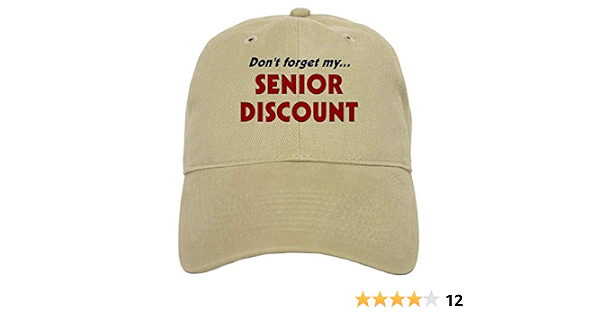 Senior Discount - Baseball Cap 