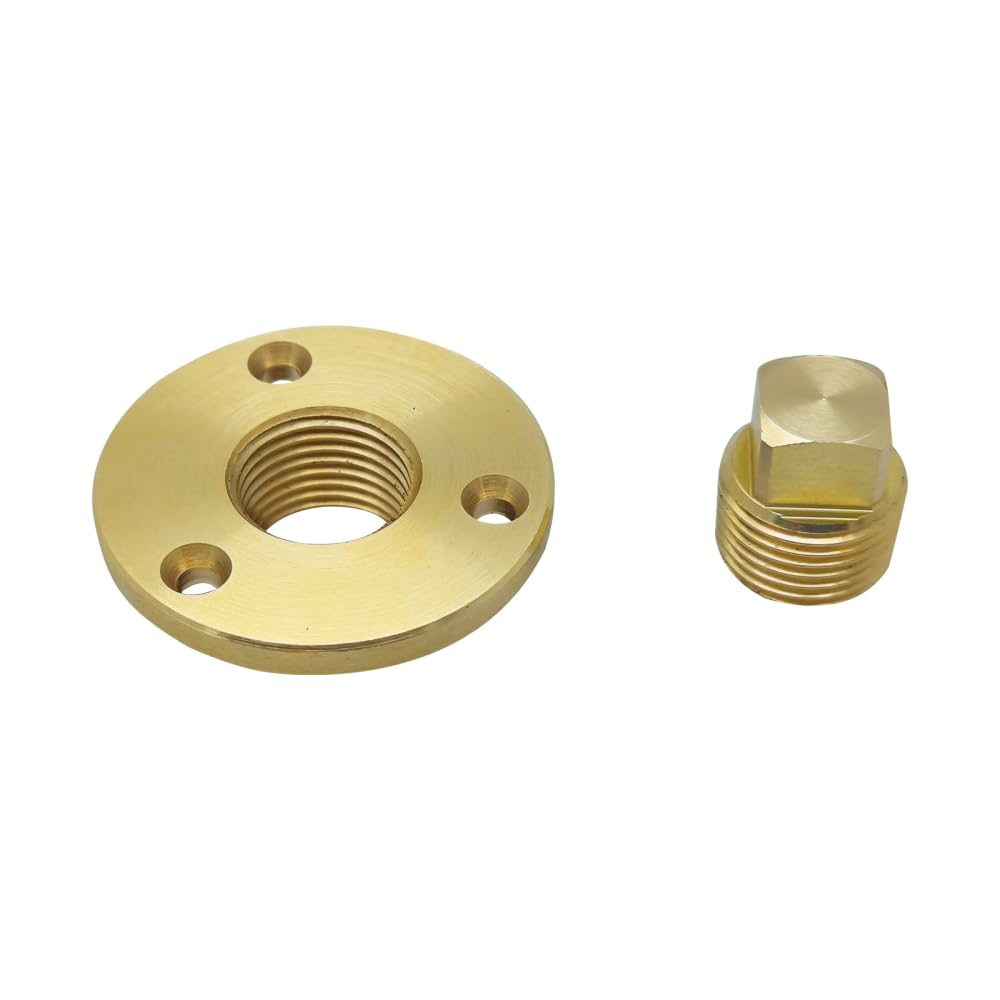 Boat Drain Plug,Solid Brass Garboard Drain Plug for Marine, Drainage Sealed Ducts,Canoe, Boat,Dinghy, Kayak Boat