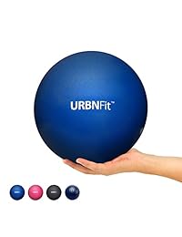 URBNFit Mini bola de pilates   pequeña pelota de ejercicio para yoga, pilates, barra, terapia física, estiramiento y entrenamiento   bola de flexión incluye guía de entrenamiento