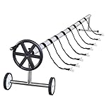 Swimming Pool Cover Reel Set 21' FT Stainless Steel Inground Solar Cover