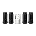 DPAccessories Black Wheel Locks 14x1.5 Closed End XL Bulge Acorn 19mm & 13/16