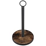 OROPY Paper Towel Holder Stand with Heavy Duty Wood