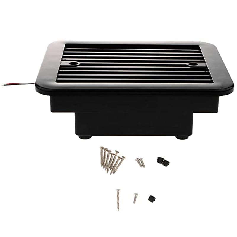 MACHSWON 12V One Way Silent Cooling Fan Side Outlet Ventilation Fans for Car Motorhome Black