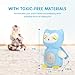 BEREST Baby Sleep Soother Sleepy Owl, Womb's Heartbeat Lullabies & Shusher White Noise Machine, Auto-Off Timer and Nursery Decor Night Light Projector, Portable Baby Shower Gift for Newborns and Up