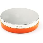 OWDEN Professional Steel Bench Block(No Rebound), Metal Bench Block for Jewelry Stamping Tool,(Diameter: 3 Inches, Height: 3/4 Inch) Steel Part: Mirror Polishing with Chrome Plating.