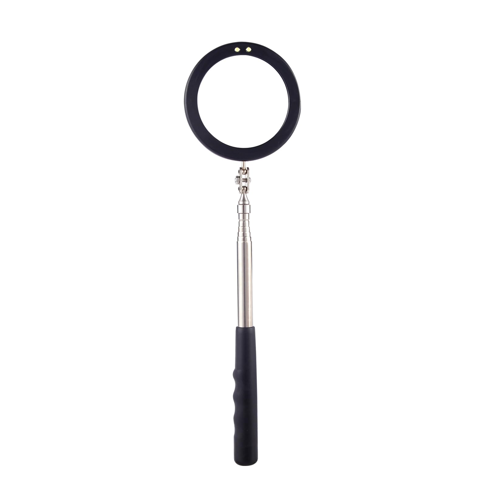 Telescoping Inspection Mirror LED Light With Large Jamaica
