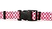 Invisible Fence Collar Compatible Heavy Duty Replacement Strap with The Rugged Lock-Easy Release Clip - Pink Dots | Medium Up to 18