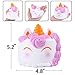 AOLIGE Jumbo Galaxy Squishy Torch Ice Cream Slowing Squishies Kawaii Fidget Toys Stress Relief Toy (Unicorn Cake)