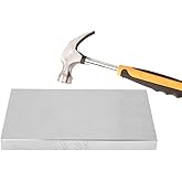 CHENTEC Steel Bench Block Jewelers Tool Metal Bench Block for Stamping & Jewelry (4"x6"x1/2")