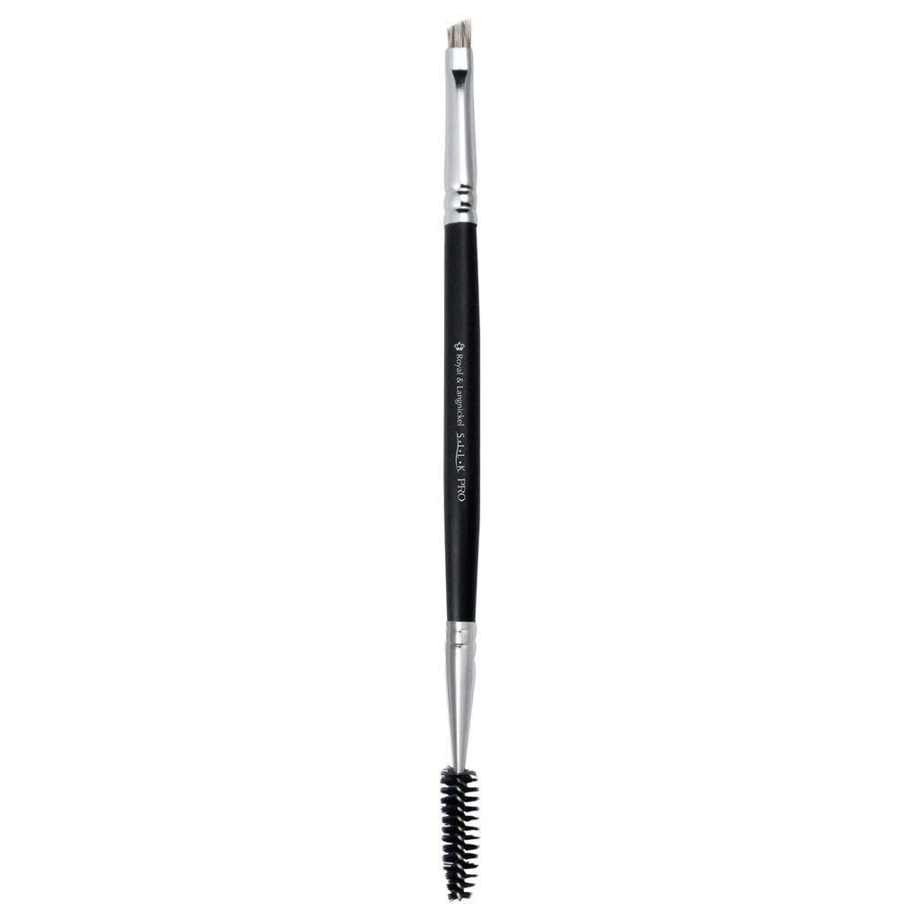 Royal & Langnickel Silk Pro Angled Brow and Lash Definer Double Ended Brush with Lash Applicator