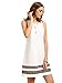 Romwe Women's Tank Dress Sleeveless Summer Loose Casual Swing T-Shirt Dresses White S