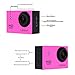 lightdow LD4000 Sports Action Camera HD Waterproof DV Camcorder (Pink)