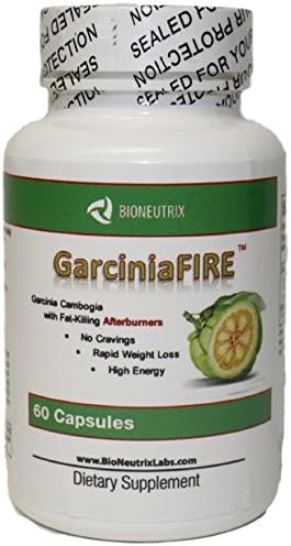 GarciniaFIRE - Garcinia Cambogia with Fat-Killing Afterburners - The World's First Fat-Burning Appetite Suppressant - Extra Strength - 60 Veggie Capsules