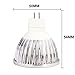 ELINKUME MR16 LED 5W Light Bulbs,Equivalent 60W Halogen Lamps,GU5.3 Warm White 3000K Energy Saving Bulb,510LM Spotlight Bulb,No Flicker,Aluminum Material,120°Beam Angle,AC 12V,4 Pack