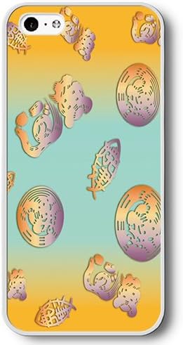 Amazon Iphone5c ケース 魚の縁起いいイラスト オレンジ色 ポリカーボネート製ハードケース ホワイト ケース カバー 通販