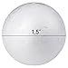 MT Products White Polystyrene Round Foam Balls 1.5