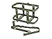 Jerry Can Holder for 5 Gallon (20 Liter) Gas Tank - Steel Bracket Mount Holder Gas Can Strap - Green