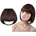 Big Sale 8″(20cm) Bangs Clip in Hair Extensions Front Neat Bang Fringe One Piece Striaght Hairpiece Accessoriesthumb 1