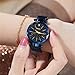 2019 Spring Deals! Fashion Women Watches Quartz Stainless Steel Band Magnet Buckle Starry Sky Analog Wrist Watch Lover Gift Valentine's Day present (Blue)