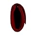 Jubileens Wedding Evening Party Velvet Clutch Bag Retro Envelope Cross Body Handbag (wine red)