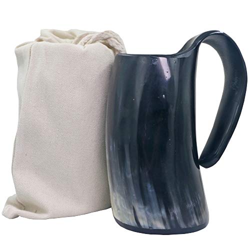 Weingläser Weinglas Bierhornbecher Wikinger Trinkbecher Hornbecher Weinbecher Ochsenhorn Aus Hornbecher,Packung Mit 6…