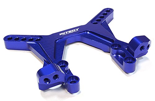 Integy RC Model Hop-ups C26075BLUE Billet Machined Wide High Traction Front Shock Tower RC10B5 & B5M (ASC90003)