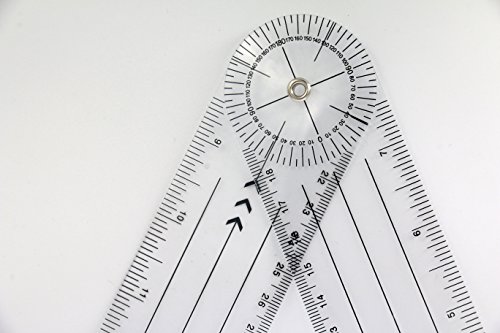Plastic Goniometer Protractor 360 Degree