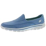Skechers Go Walk 2 Super Sock Womens Walking Shoes Blue 6.5
