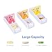 BUG HULL Large Pill Organizer 2 Times a Day Detachable, Twice a Day Weekly Pill Box, 7 Day AM PM Pill Case, Supplement Organizer for Vitamins Fish Oils
