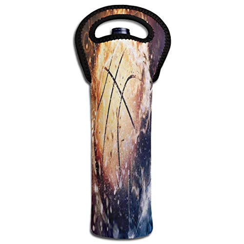 Wine Bag Basketball Sport Poster Flyer Space Hot Wine Bottle Protector For Wine And Water Bottles Neoprene With Secure Carry Handle Gift