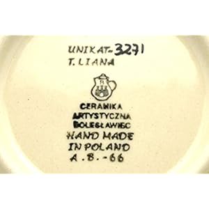 Polish Pottery Mug – Big Straight Sided – Unikat Signature – U3271