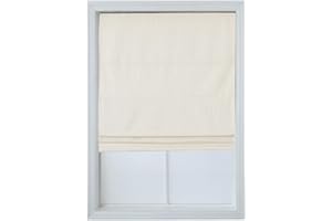 Everyday Celebration 100% Blackout Cordless Roman Shades - Thermal Insulated Window Blinds for Indoor Use, Pearl White, 39” W x 64” H