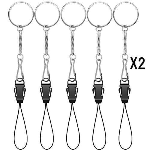 YOUOWO 10 pcs Lanyards for USB Flash Drive Cell Phone Keys iPod mp3 mp4 Strap ID Card Badge Small Lanyard and Other Small Electronic Devices Can disassemble Phone Charms Detachable Lanyard(10 Pack) - Thumbnail 5
