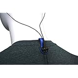 Bud Buttons By SPRK - Magnetic Headphone & Earbud Cord Organizer - Sure Stay Clip Great for Musicians, Runners & Outdoor Fitness (Blue/Black)
