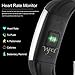 WFCL Fitness Tracker, Women Heart Rate Monitor Activity Sleep Monitor Waterproof Smart Bracelet (Black-1)