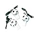 amscan Soccer Whistles (12 Count) Party Accessory, Black/White, 2 1/4