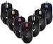 Amazon Basics Multi-color Ergonomic PC Gaming Mouse - Programmable Macros, 3200 Adjustable DPI, Black