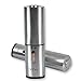 Vina Electric Salt and Pepper Grinder Set - Battery Operated, Stainless Steel, Automatic Pepper Shaker Mill with Led Light and Adjustable Coarseness for Flavor & Seasoning, Pack of 2