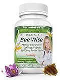 Dr. Danielle's Bee Well (Royal Jelly 1500mg, Propolis 1000mg, Beepollen 750mg) in 4 Daily Capsules by Doctor Danielle