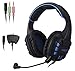 2017 NEW LETTON G10 Xbox 360,PC Gaming Headset Multi Function Pro Game Headphones with Mic for PC , Xbox 360, iPhone, Smart Phone, Laptop, iPad, iPod, Mobilephones-(black）